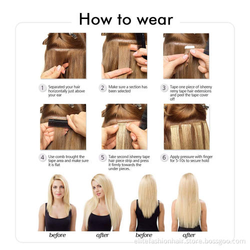 Double Drawn Remy European Injection Tape In Hair Extensions Invisible Tape Hair,injected invisible tape hair extension